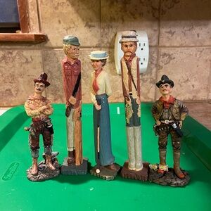 Vintage Hand-Painted Figurines Set